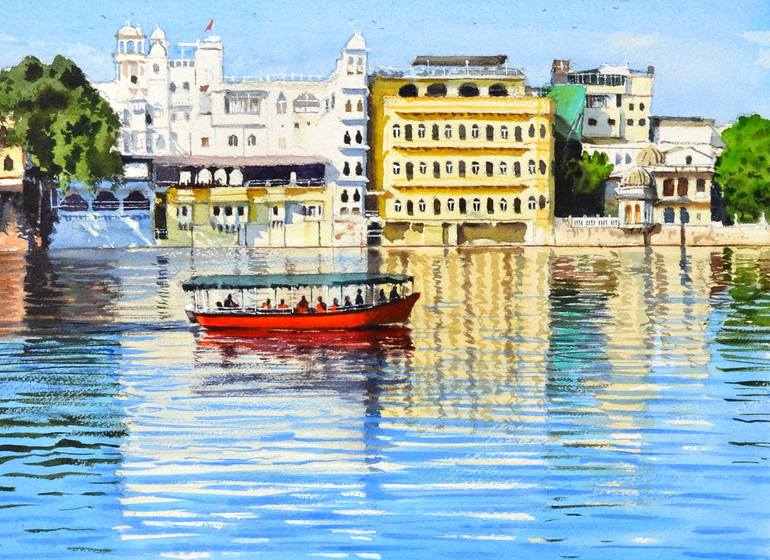 Original Photorealism Landscape Painting by Ramesh Jhawar