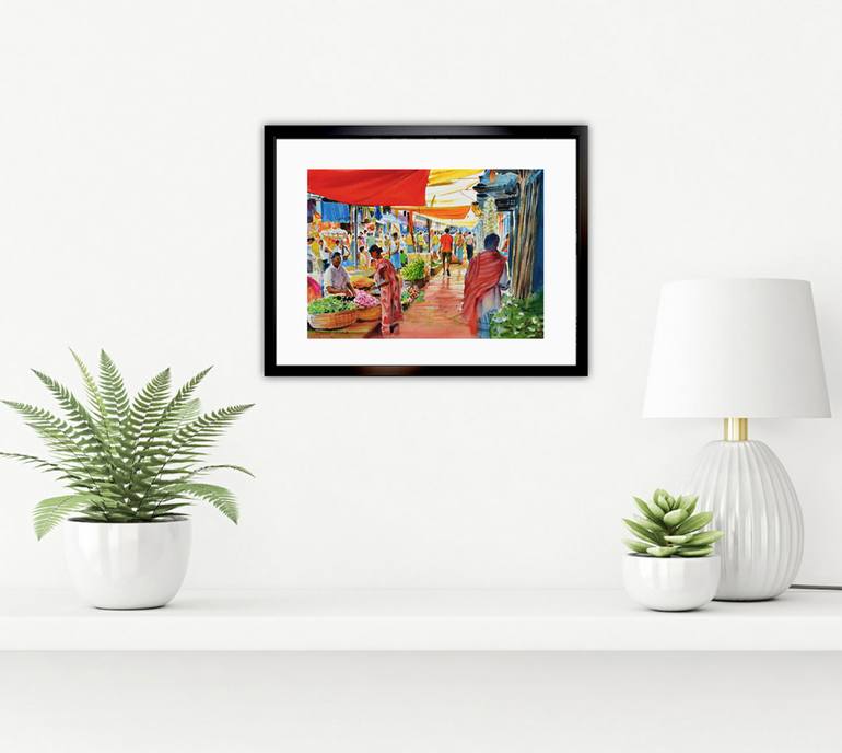 Original Realism People Painting by Ramesh Jhawar