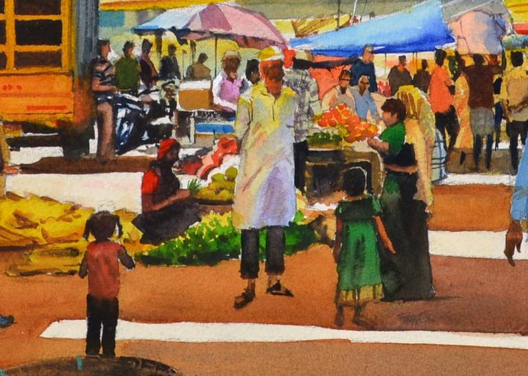 Original Figurative Landscape Painting by Ramesh Jhawar