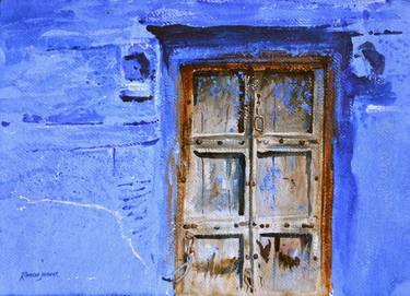 Old Door Painting By Ramesh Jhawar Saatchi Art