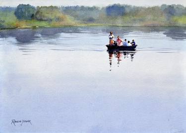 Print of Water Paintings by Ramesh Jhawar