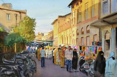 Original Realism Cities Paintings by Ramesh Jhawar