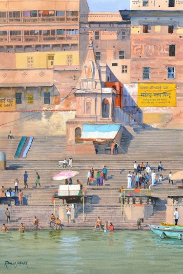 Original Fine Art Cities Paintings by Ramesh Jhawar