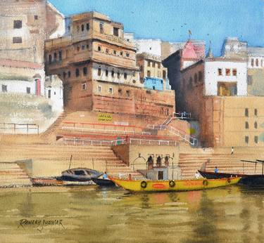 Print of Realism Architecture Paintings by Ramesh Jhawar