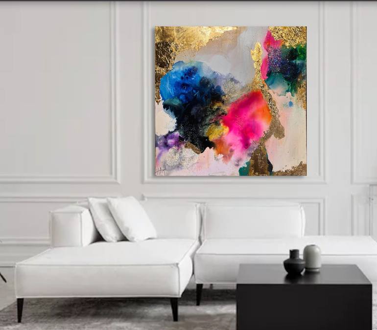 Original Abstract Painting by Henrieta Angel