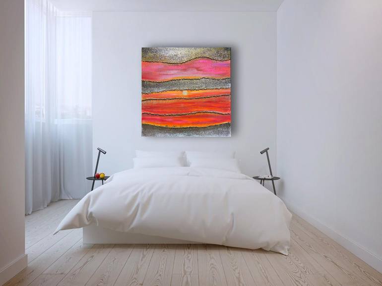 Original Abstract Landscape Painting by Henrieta Angel