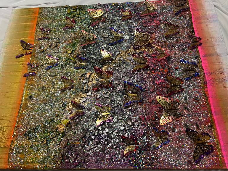 Original Art Deco Animal Painting by Henrieta Angel