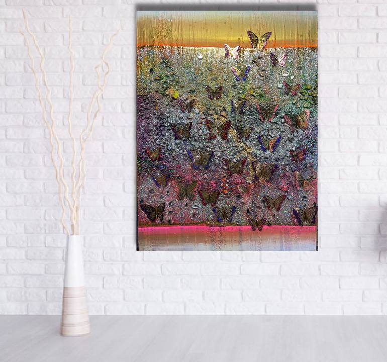 Original Art Deco Animal Painting by Henrieta Angel