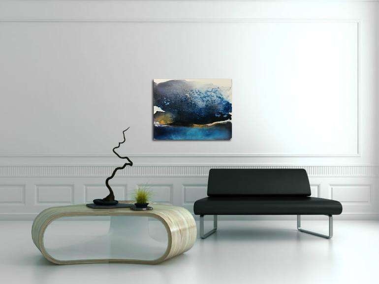 Original Abstract Landscape Painting by Henrieta Angel