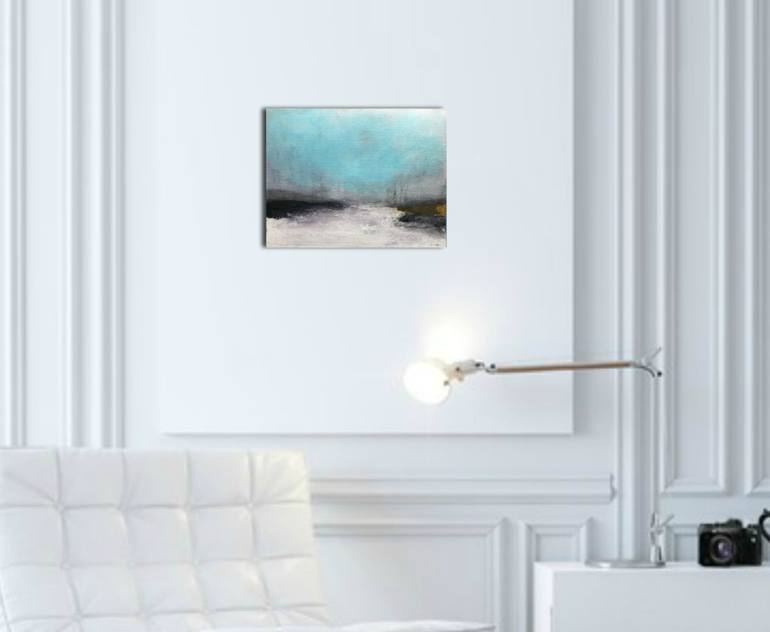 Original Abstract Landscape Painting by Henrieta Angel