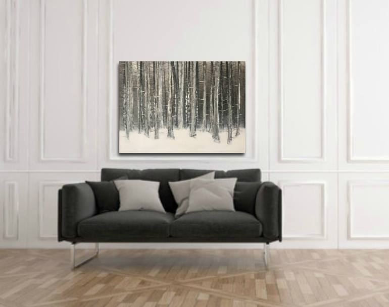 Original Abstract Landscape Painting by Henrieta Angel