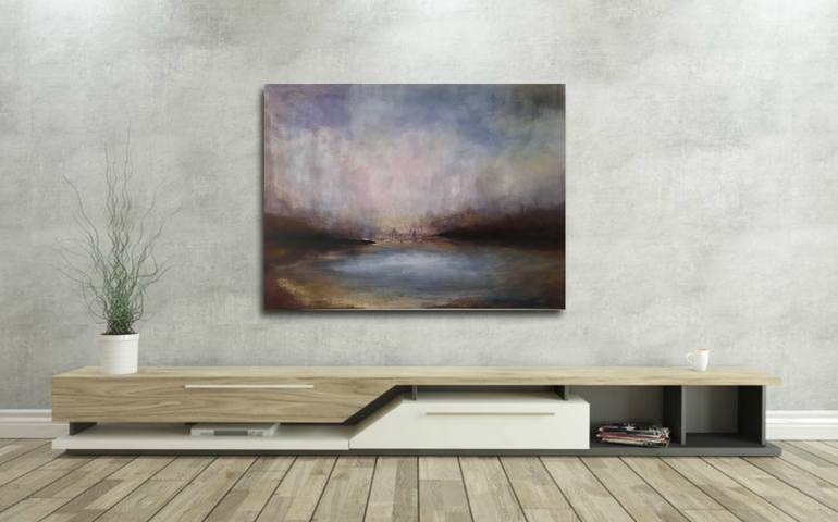 Original Impressionism Abstract Painting by Henrieta Angel