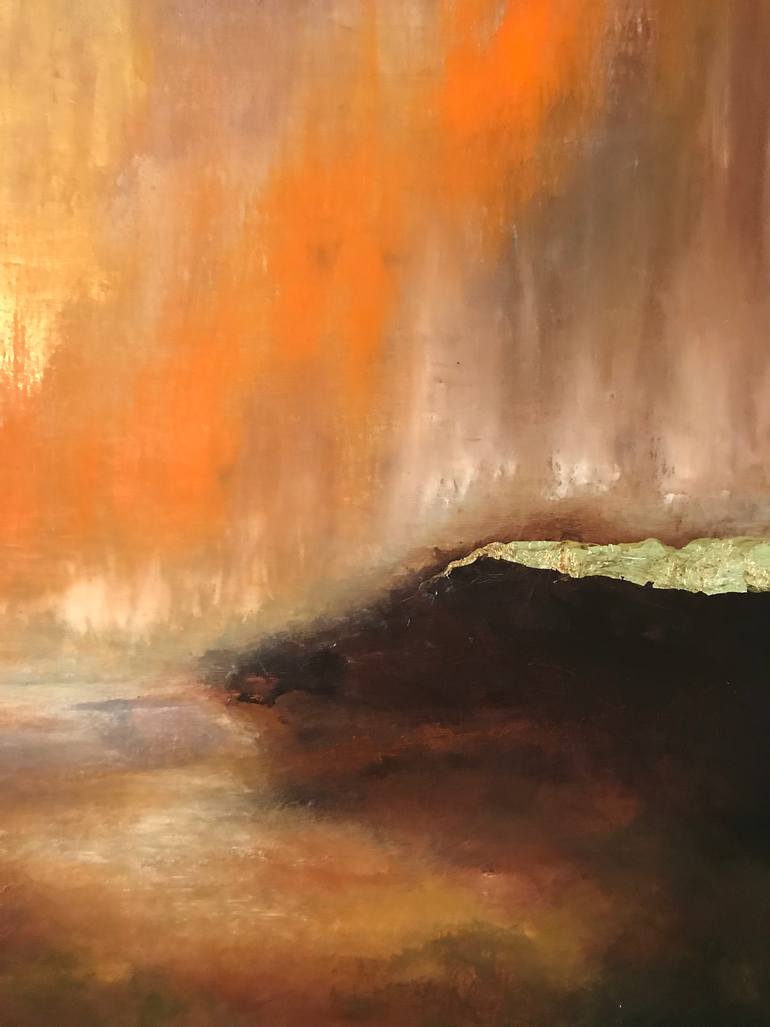 Original Abstract Landscape Painting by Henrieta Angel