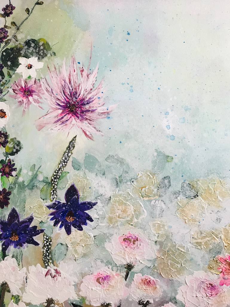 Original Floral Painting by Henrieta Angel