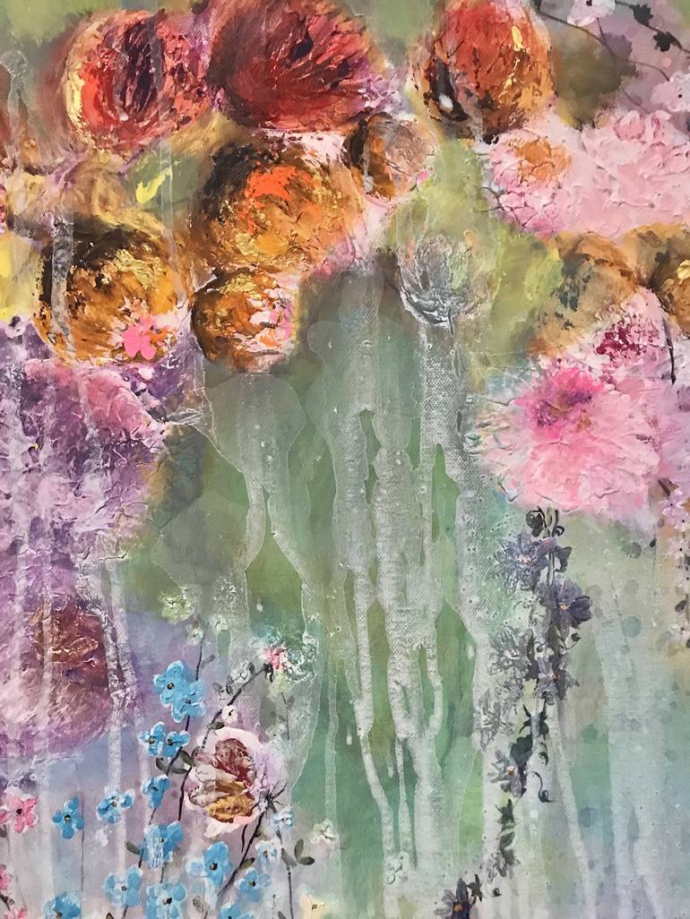 Original Floral Painting by Henrieta Angel