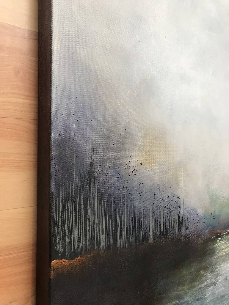 Original Abstract Landscape Painting by Henrieta Angel