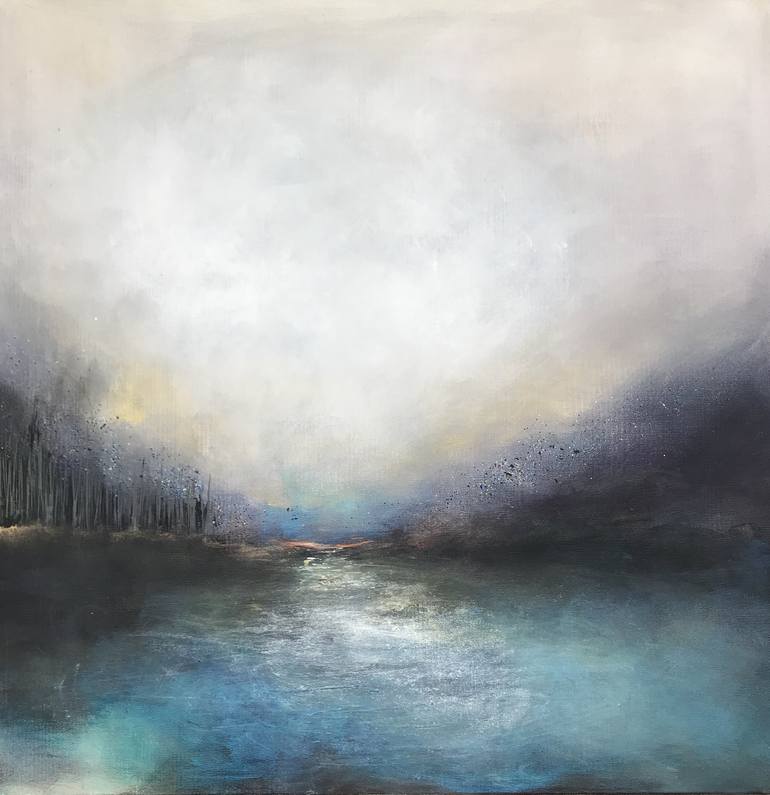 Original Abstract Landscape Painting by Henrieta Angel
