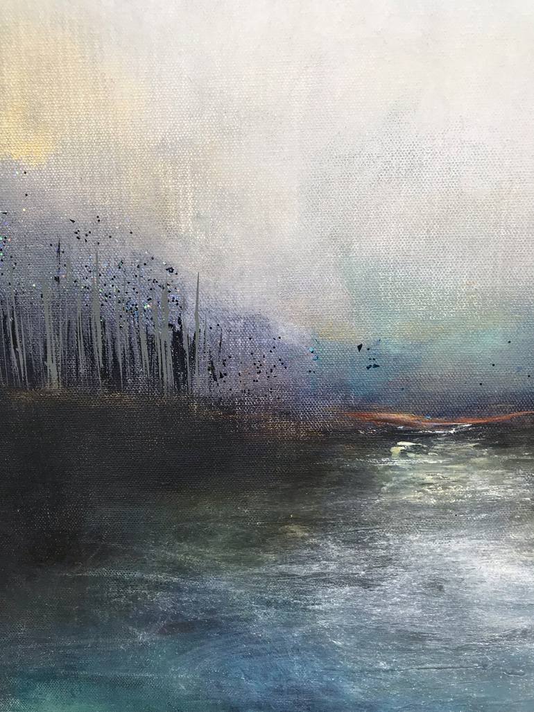 Original Abstract Landscape Painting by Henrieta Angel