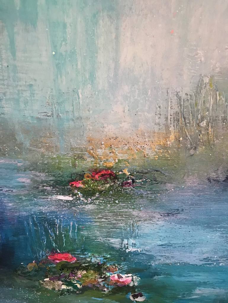 Original Abstract Landscape Painting by Henrieta Angel