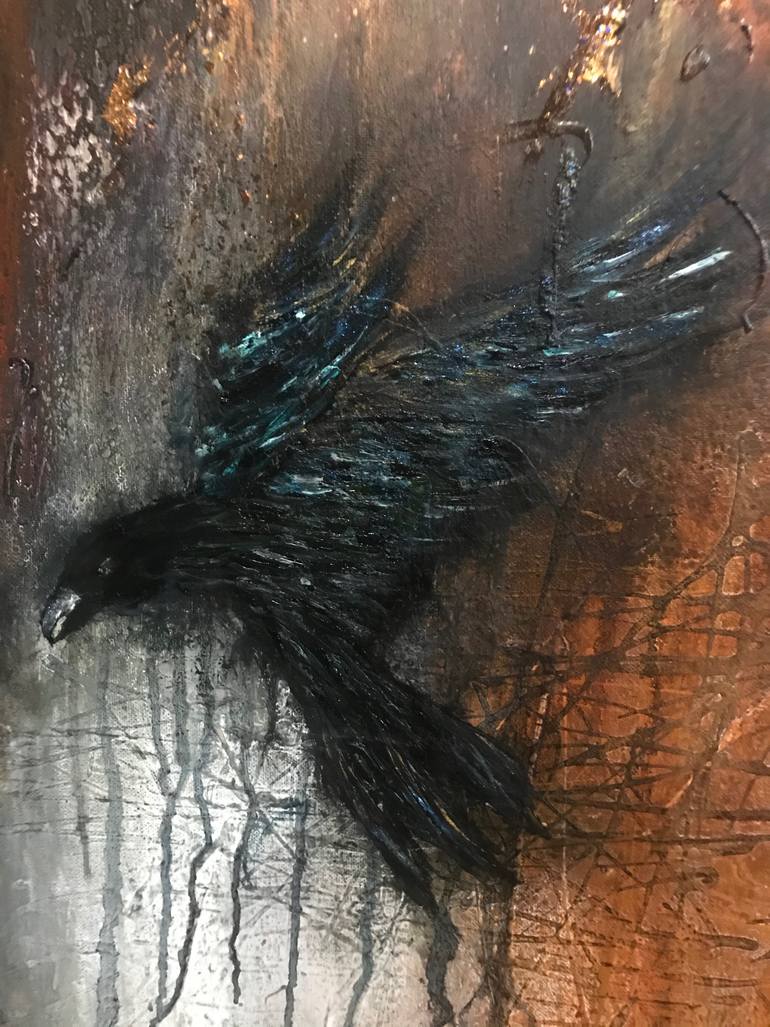 Original Abstract Animal Painting by Henrieta Angel