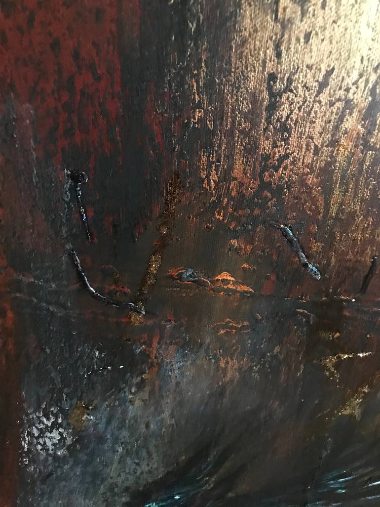 Original Abstract Animal Painting by Henrieta Angel