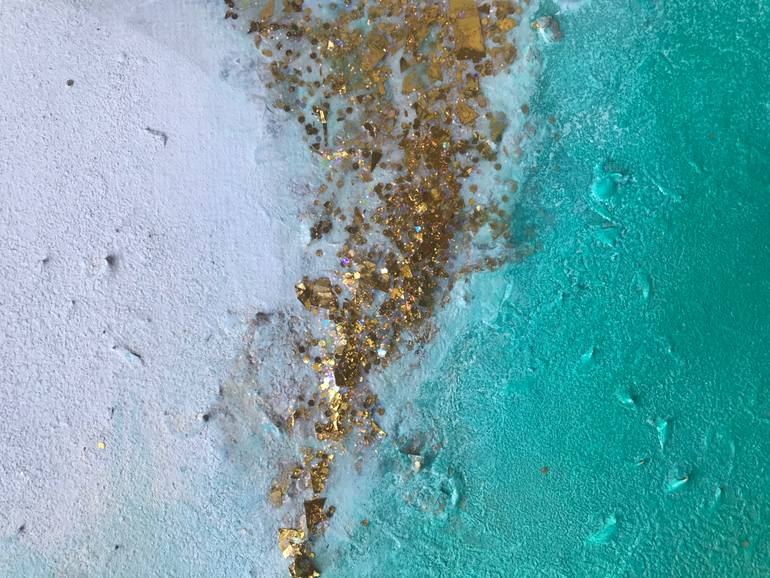 Original Art Deco Abstract Painting by Henrieta Angel