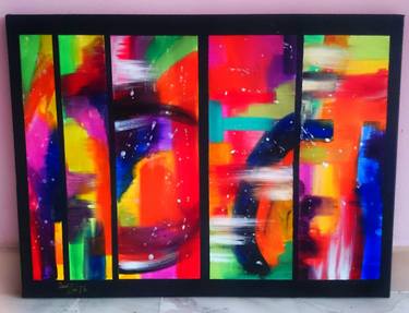 Original Abstract Paintings by Dewi Syarimah Hassan