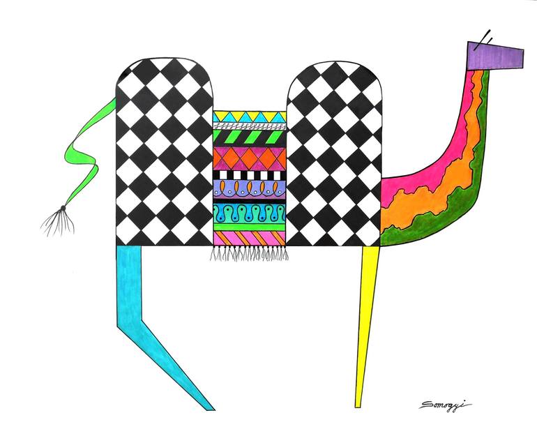 Print of Abstract Animal Paintings by Jayne Somogy