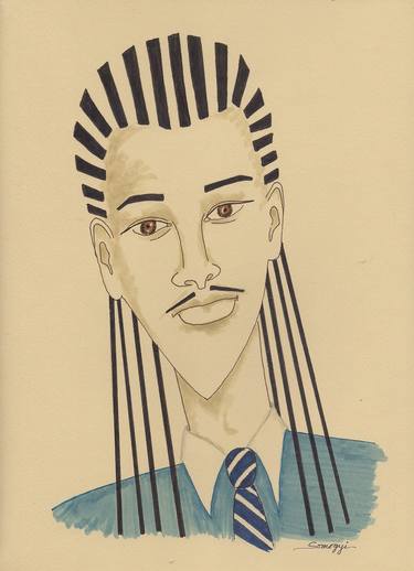 Print of Portrait Drawings by Jayne Somogy