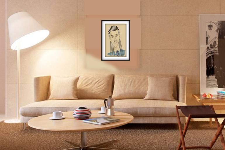 Original Pop Art People Drawing by Jayne Somogy