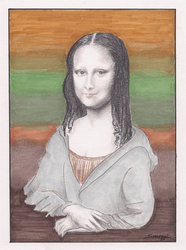 Mona Lisa, Redux, in Gray Hoodie thumb