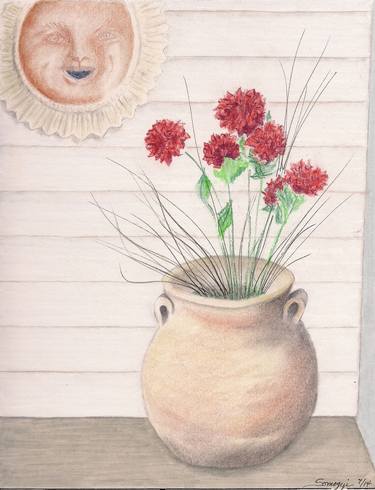 Print of Realism Garden Drawings by Jayne Somogy