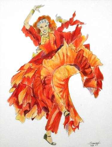 Print of Realism Performing Arts Drawings by Jayne Somogy