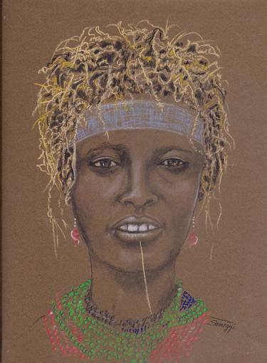 Original Realism World Culture Drawings by Jayne Somogy