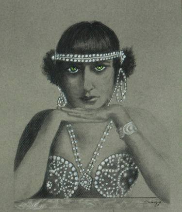 Original Art Deco Celebrity Drawings by Jayne Somogy