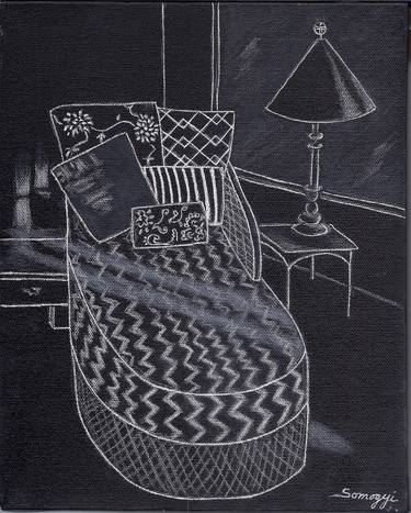 Original Minimalism Interiors Drawings by Jayne Somogy