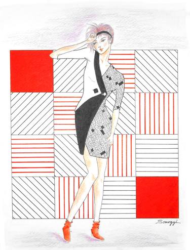 Print of Fashion Drawings by Jayne Somogy