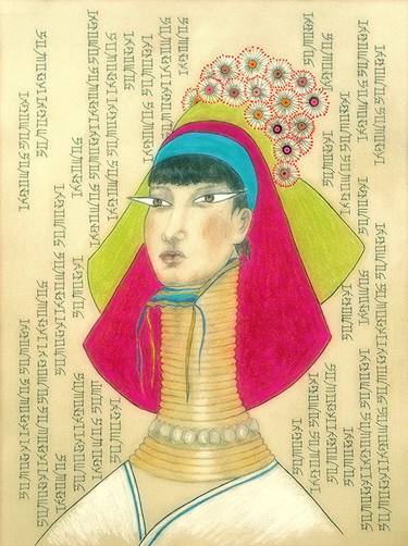 Print of Figurative World Culture Drawings by Jayne Somogy