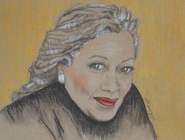 Original Fine Art Celebrity Drawings by Jayne Somogy