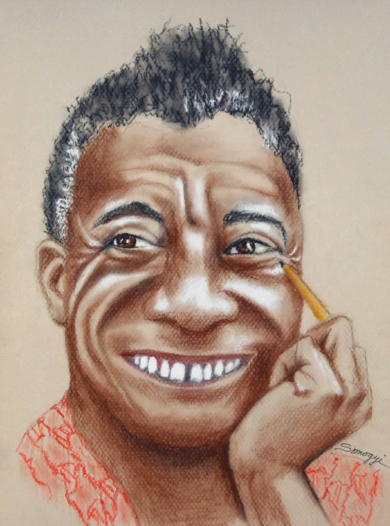 James Baldwin Drawing by Jayne Somogy Saatchi Art