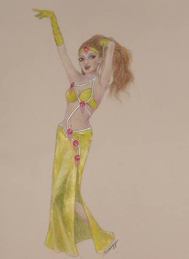 Original Performing Arts Drawings by Jayne Somogy