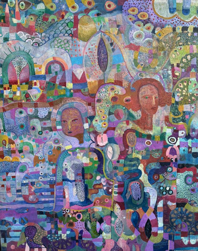 Original Contemporary People Painting by Alise Loebelsohn