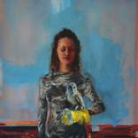 Lady with a Gauntlet by Eva de Visser
