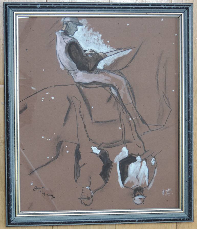 Original Impressionism Sports Drawing by Oliver Toovey