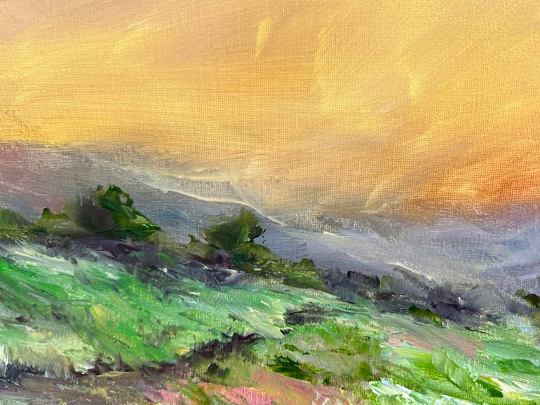 Original Modernism Landscape Painting by Natalia Esanu