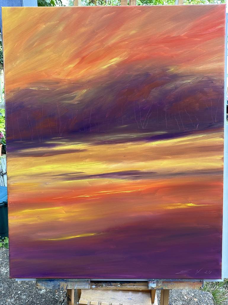 Original Realism Landscape Painting by Natalia Esanu