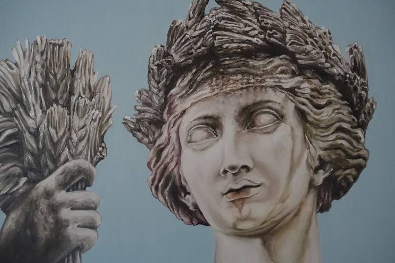 Original Contemporary Classical Mythology Painting by Jolita Linkeviciute