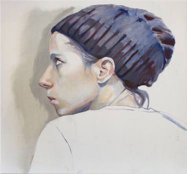 Original Realism Portrait Paintings by sophie leblanc