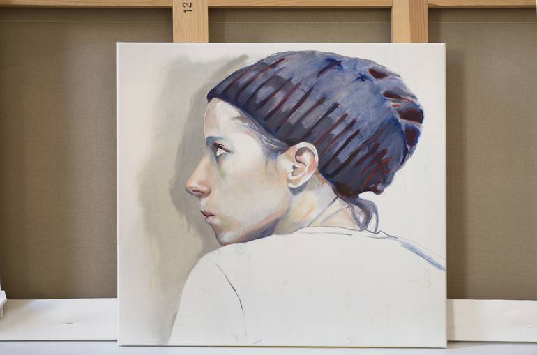 Original Realism Portrait Painting by sophie leblanc