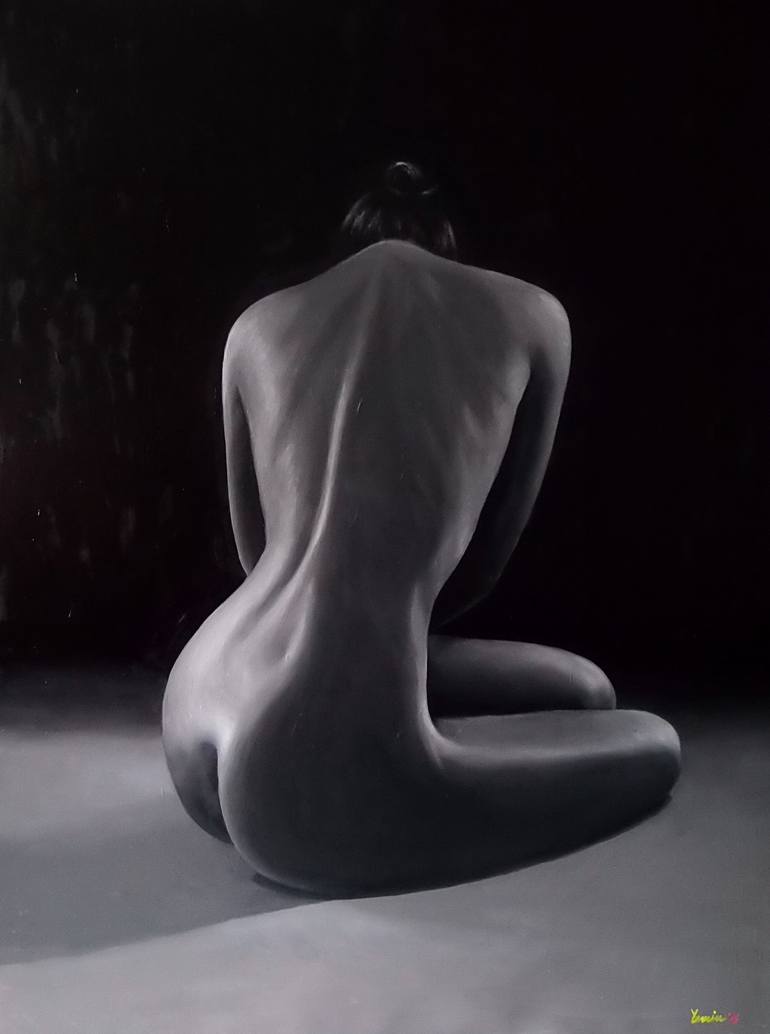 Black white nude art